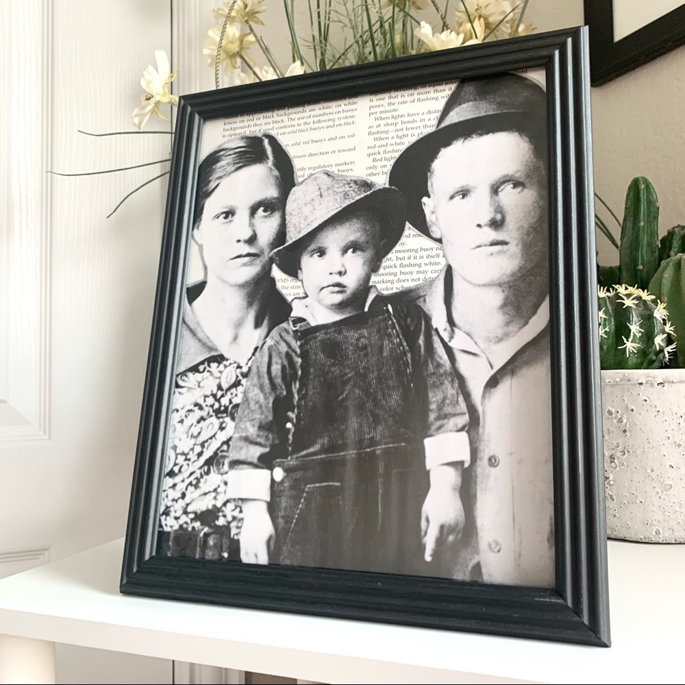 Elvis Presley Childhood Collage Family Portrait Vintage Wall Art